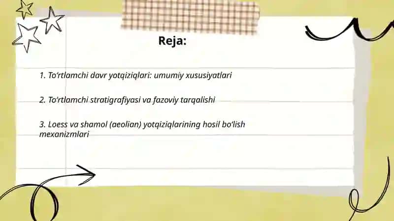 Geoaxranologiya va toʻrtlamchi davr yotqiziqlari 2