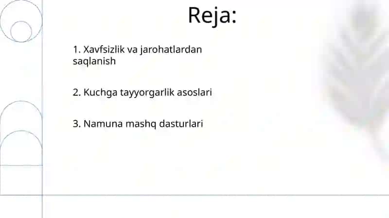 Irodani mustahkamlovchi mashĝulotlar 2