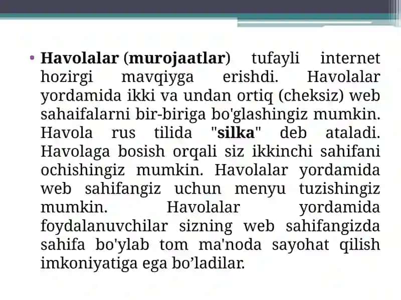 Arxitеktura va qurilishda wеb dasturlash tеxnologiyasini qo’llash asoslari 2