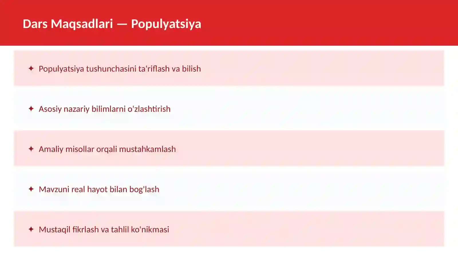 Dars ishlanma Biologiya Ekologiya 2