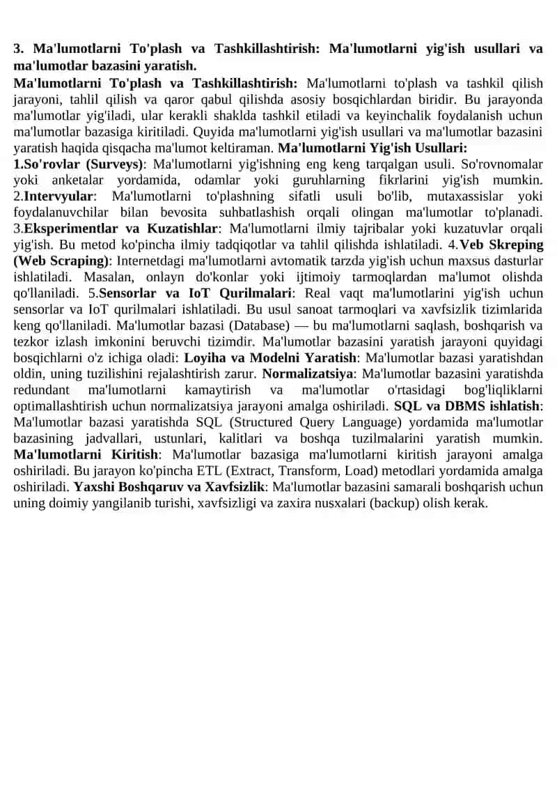 Data Mining va Ma'lumotlar Tahlili 2