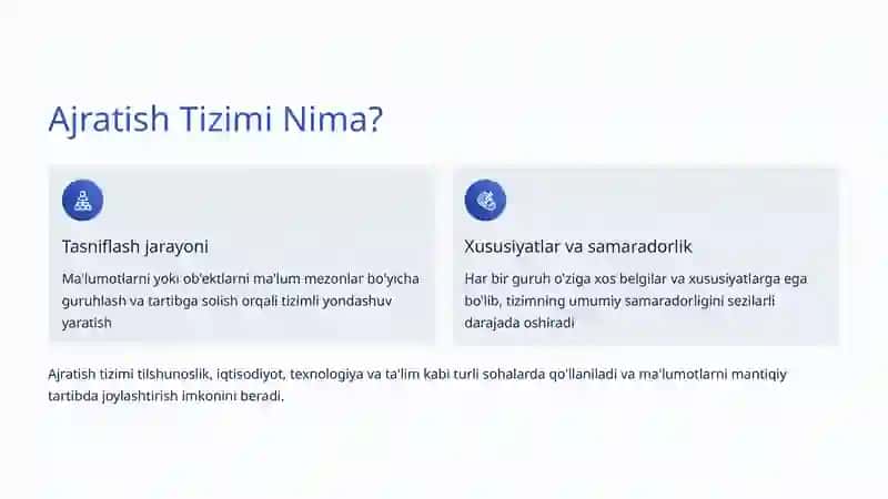 Ajratish Tizimi 2