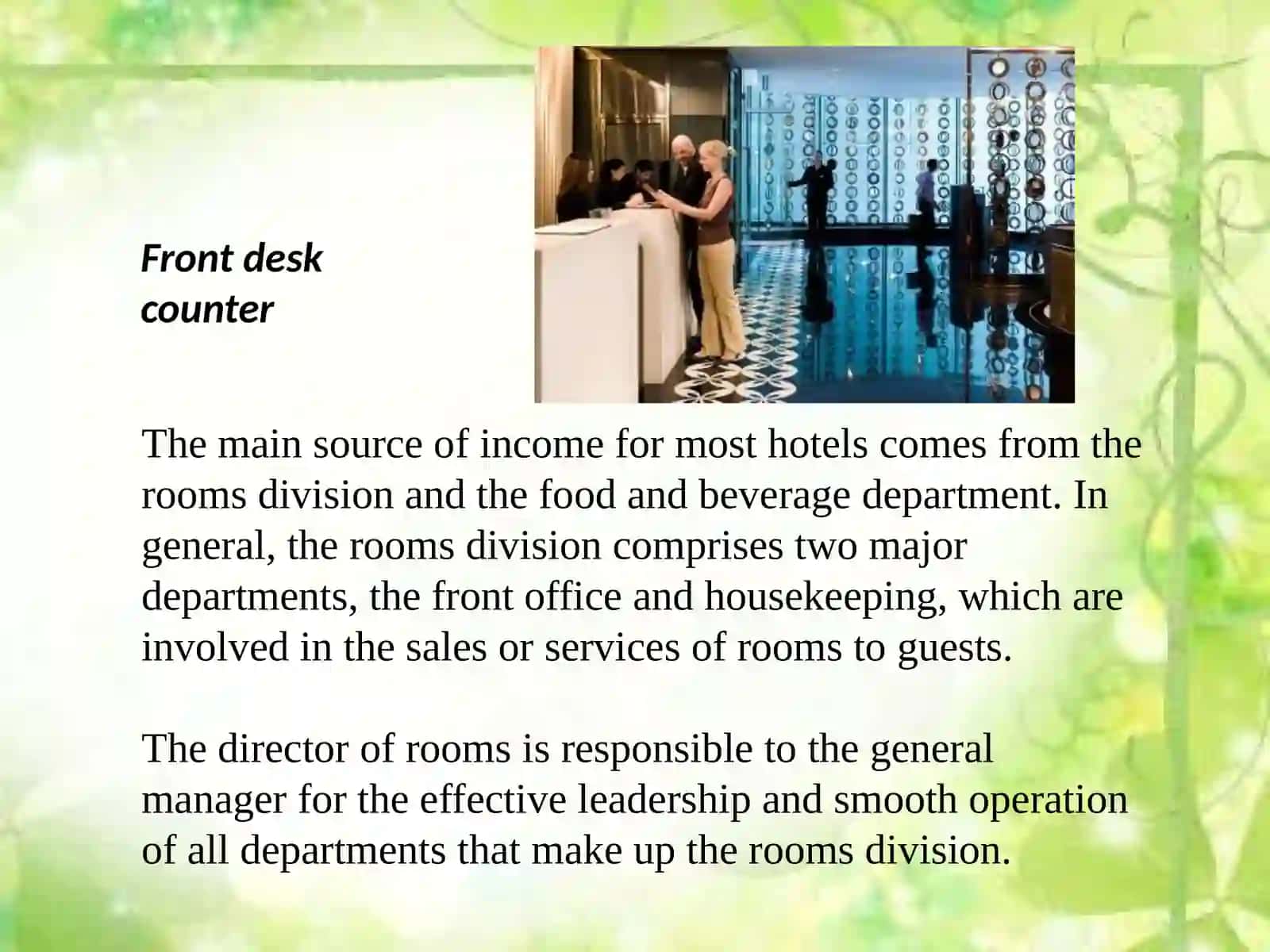 HotelservicesPlan 2