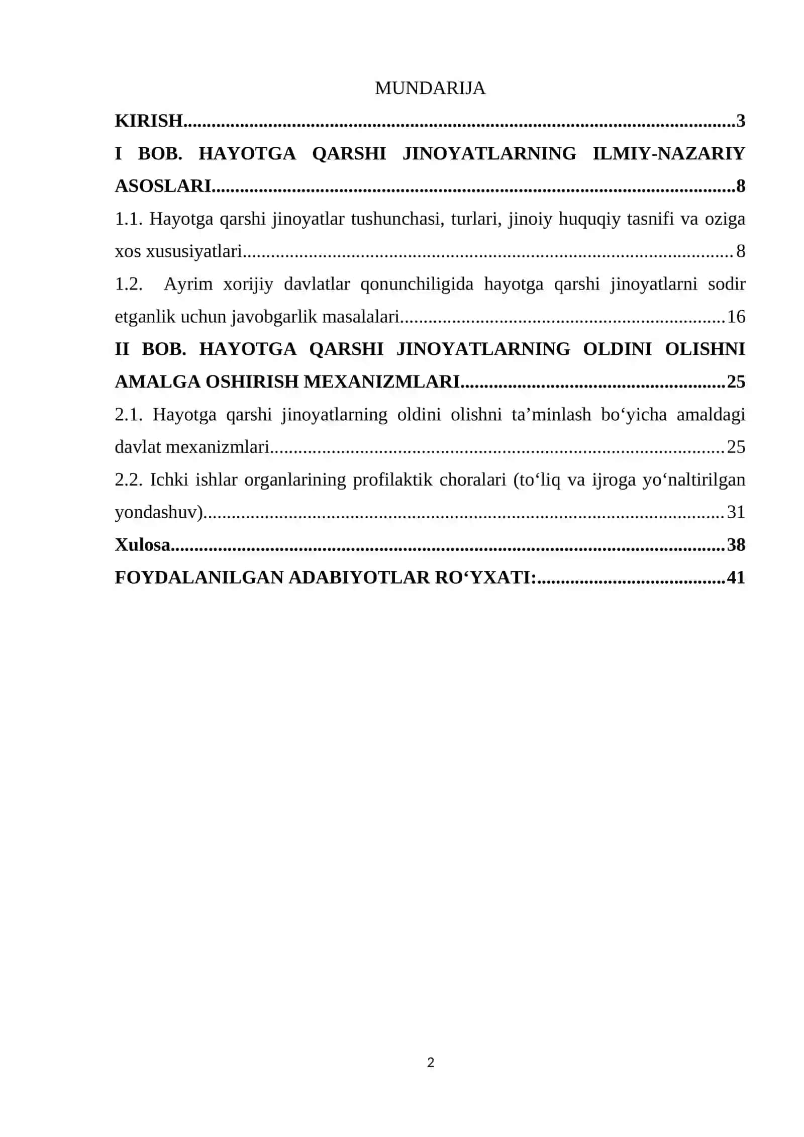 HАYОTGА QАRSHI JINОYАTLАRDА ОBYEKTIV BELGILАRNING JINОYАT-HUQUQIY АHАMIYАTI 2