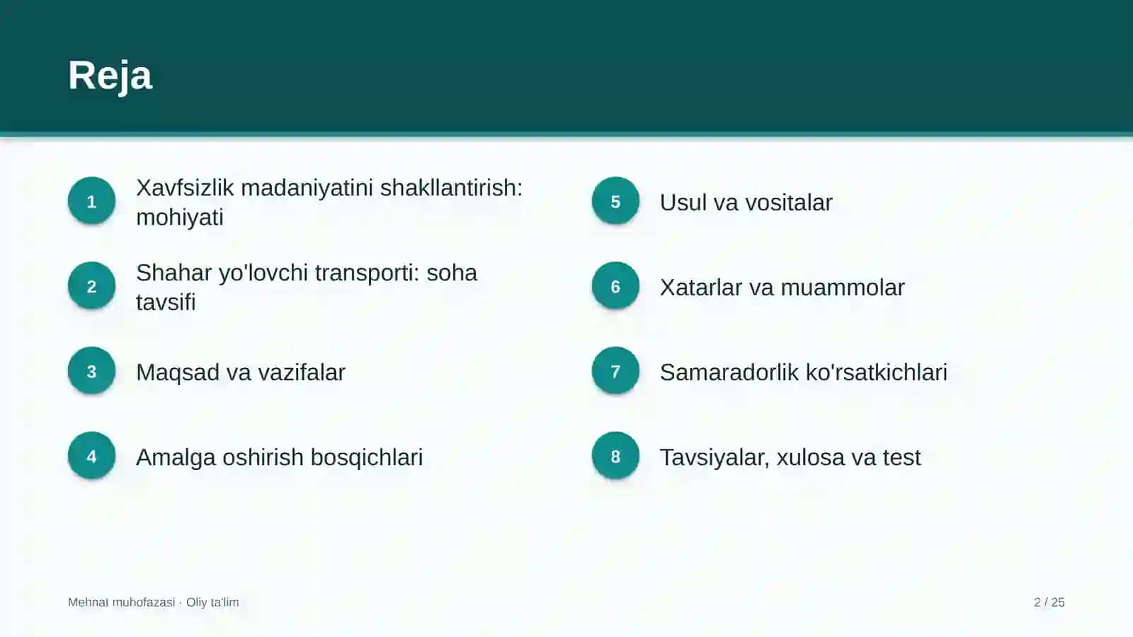 shahar yo'lovchi transportida xavfsizlik madaniyatini shakllantirish 2708 2