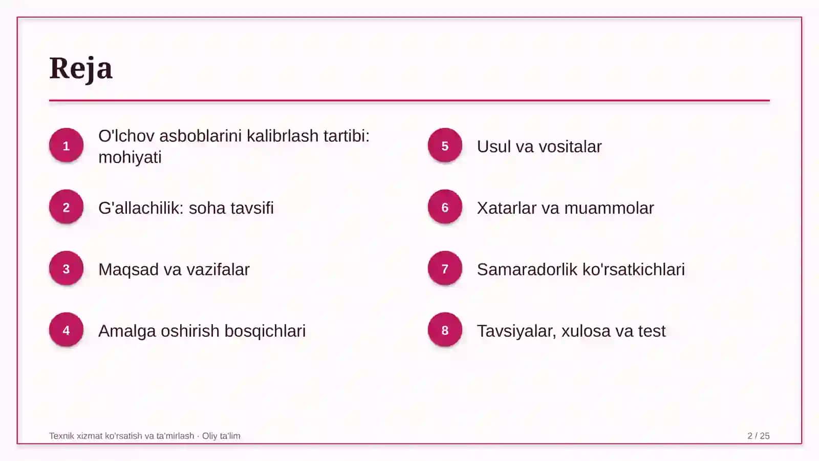 g'allachilikda o'lchov asboblarini kalibrlash tartibi 3229 2