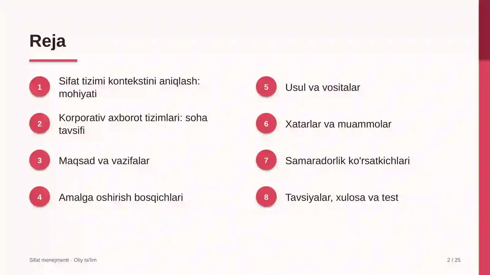 Korporativ axborot tizimlarida sifat menejmenti tizimi kontekstini aniqlash 2