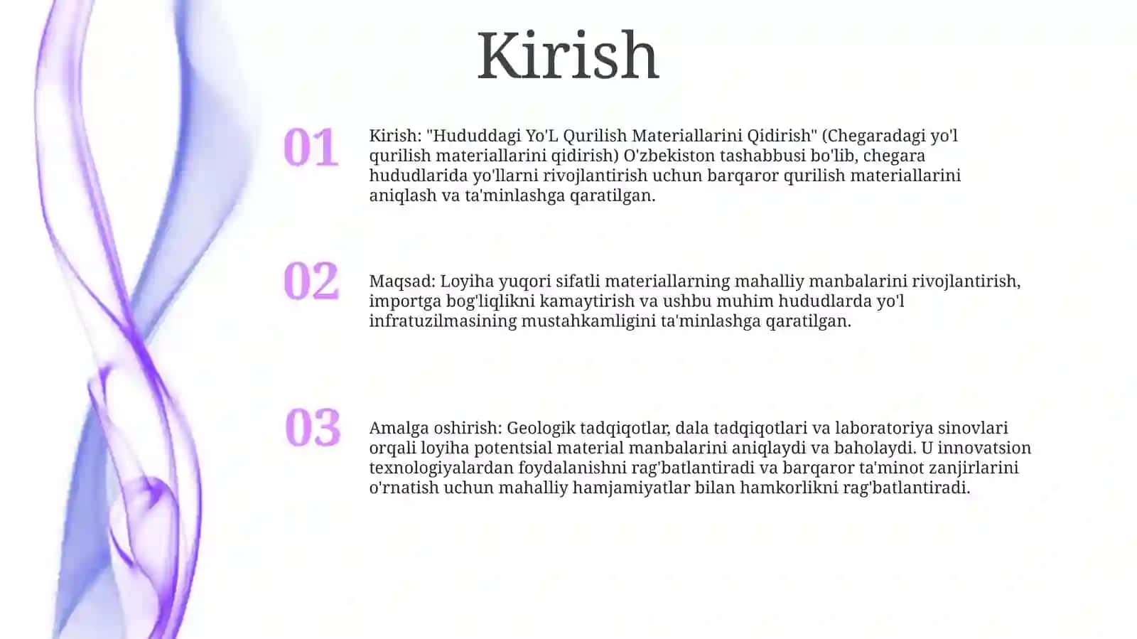 Hududdagi Yo'L Qurilish Materiallarini Qidirish 2