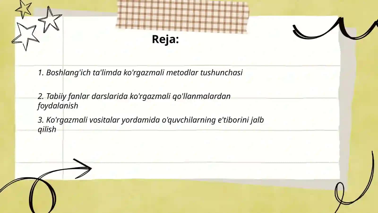 Boshlang'ich ta'limda ko'rgazmali metodlar 2
