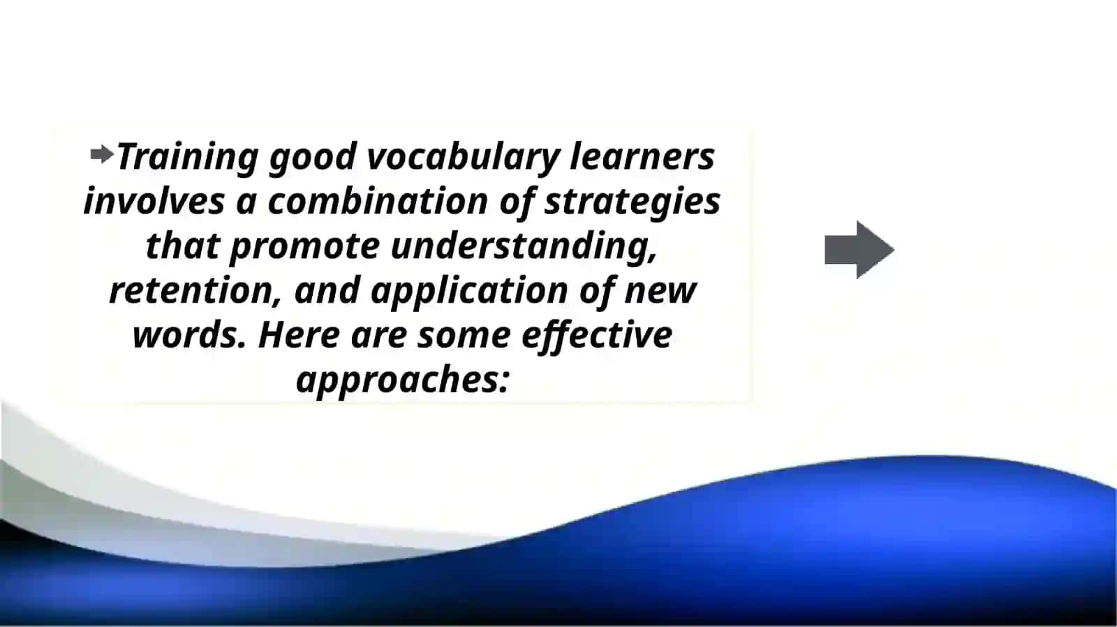 How to train good vocabulary learners 2