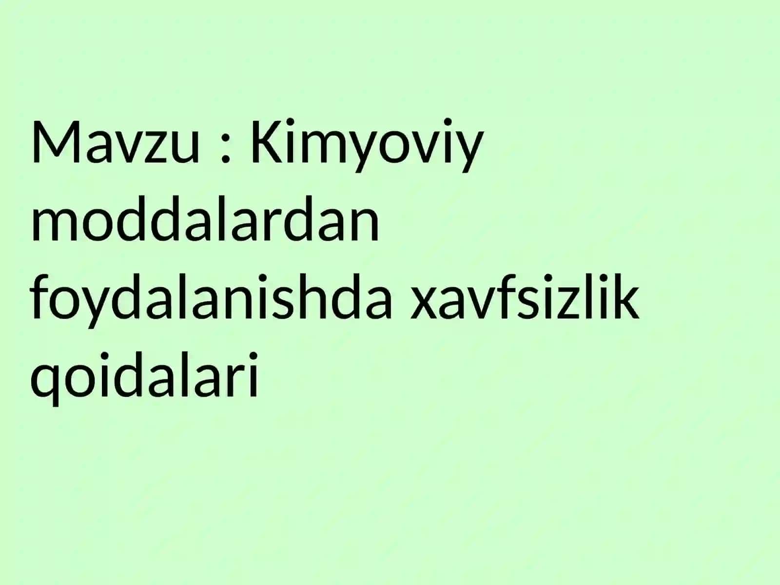 Dorivor oʻsimliklarni yetishtirish va qayta ishlash texnologiyasi 301- Jabborova Nigina 2