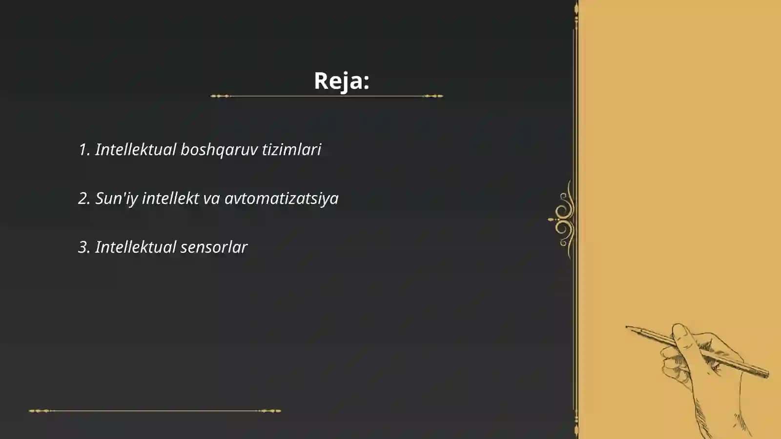 Intellektual Boshqaruv Tizimlari 2