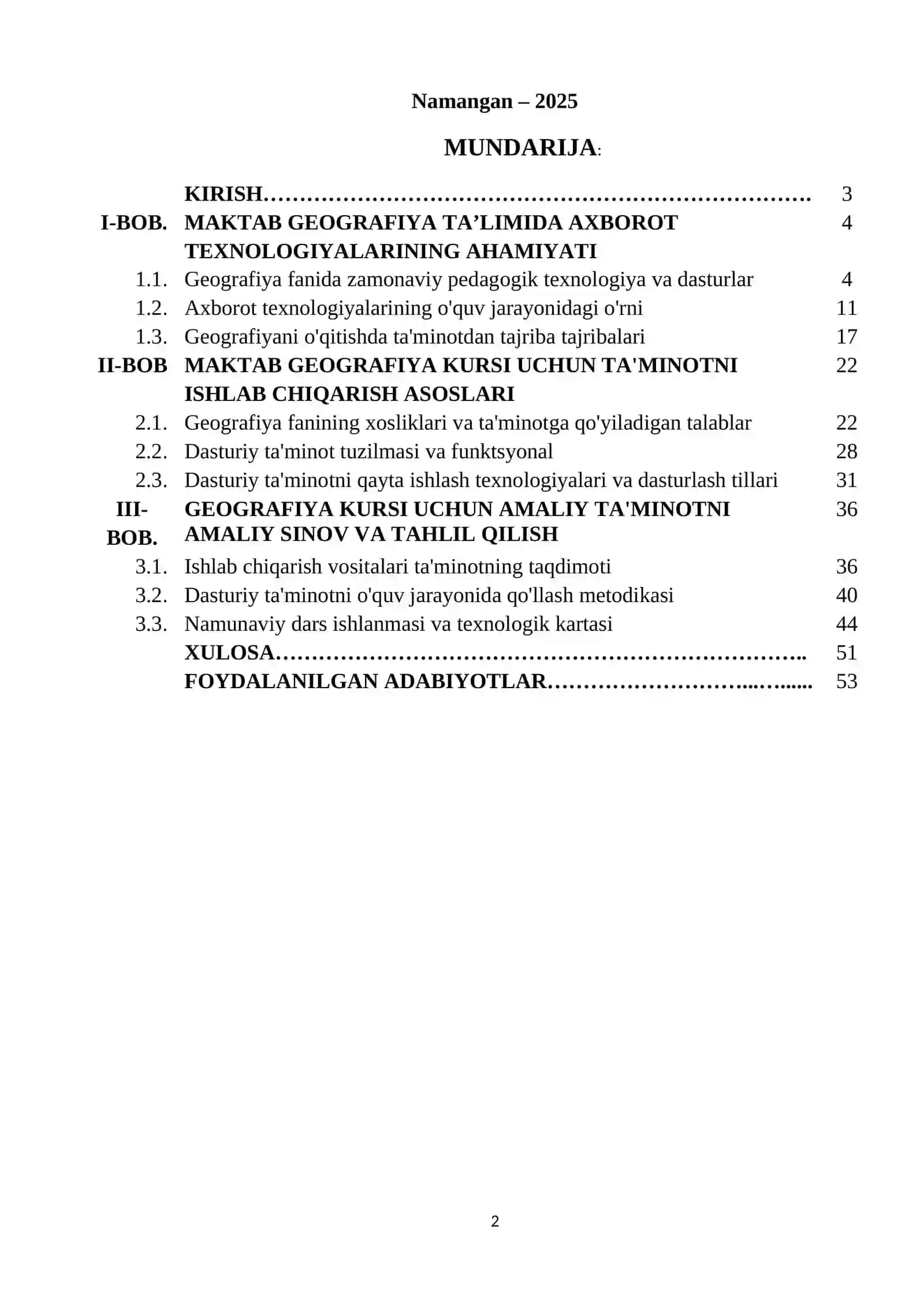 MAKTAB GEOGRAFIYA TAʼLIMIDA AXBOROT TEXNOLOGIYALARINING AHAMIYATI 2