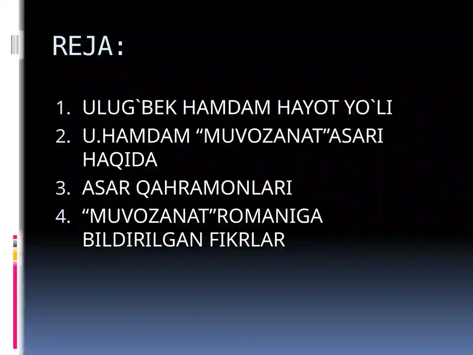 Muvozanat romanining asosiy qahramonlari 2
