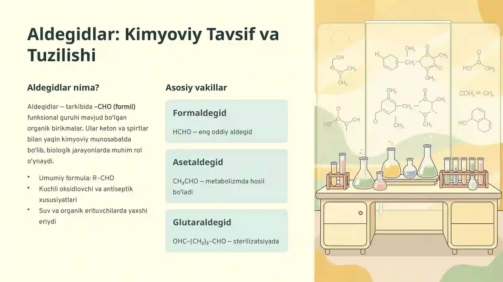 Aldegidlarning Tibbiyotdagi Ahamiyati va Qo'llanilishi 2