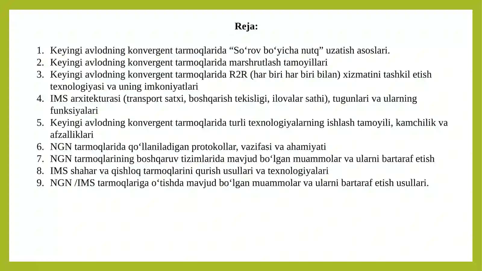 Multimedia aloqalar 2