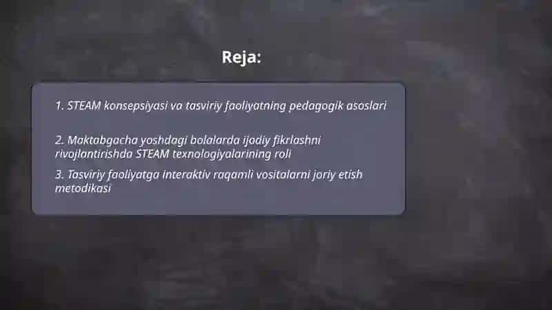 STEAM ta'lim texnologiyalari orqali tasviriy faoliyatni tashkil etish 2