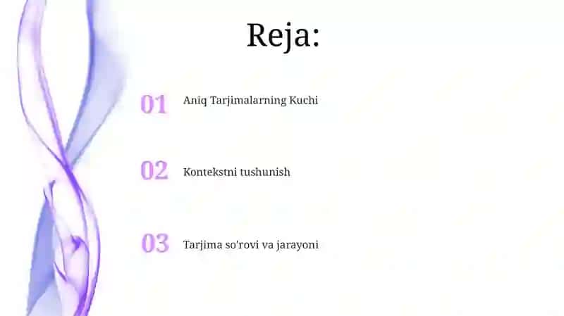 Aniq Tarjimalarning Kuchi 2