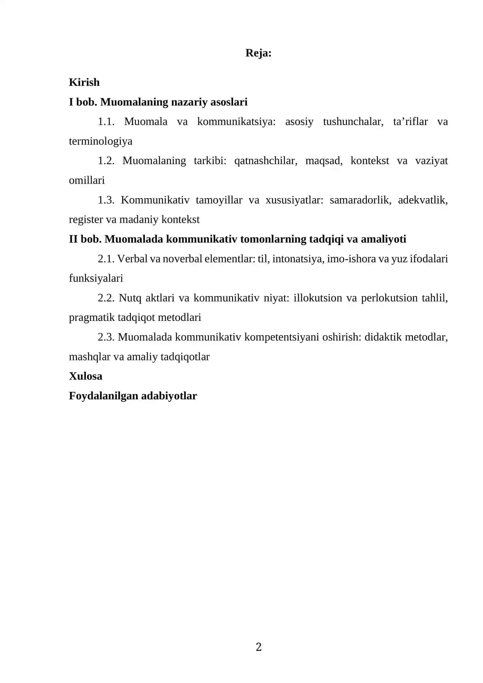 MUOMALANING KOMMUNIKATIV TOMONLARI 2