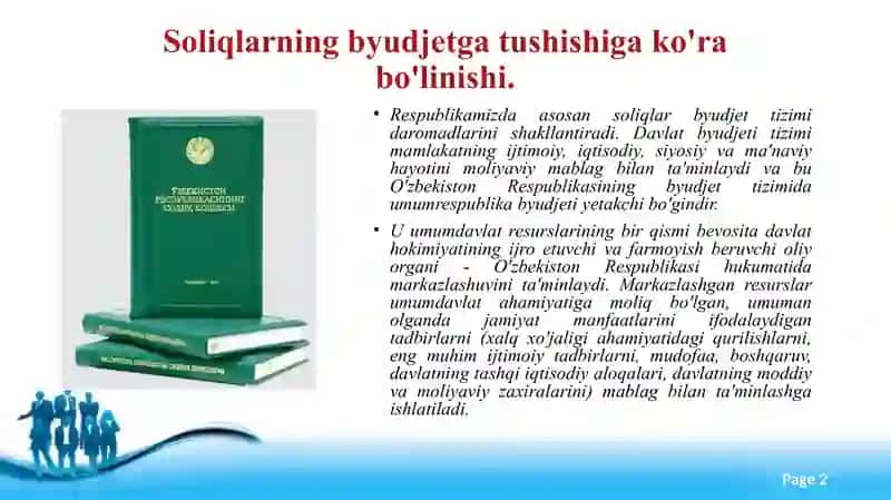 O`zbekiston soliq siyosati 2