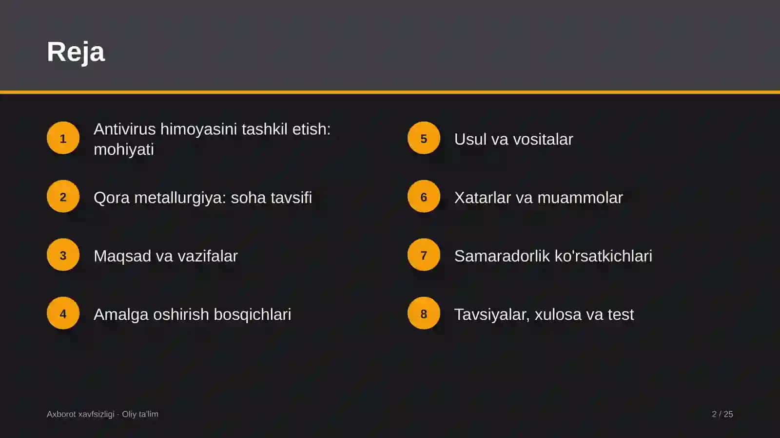 qora metallurgiyada antivirus himoyasini tashkil etish 8711 2