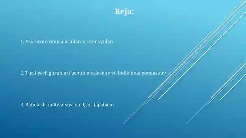 Fan asoslariga o‘qitish metodlari 2