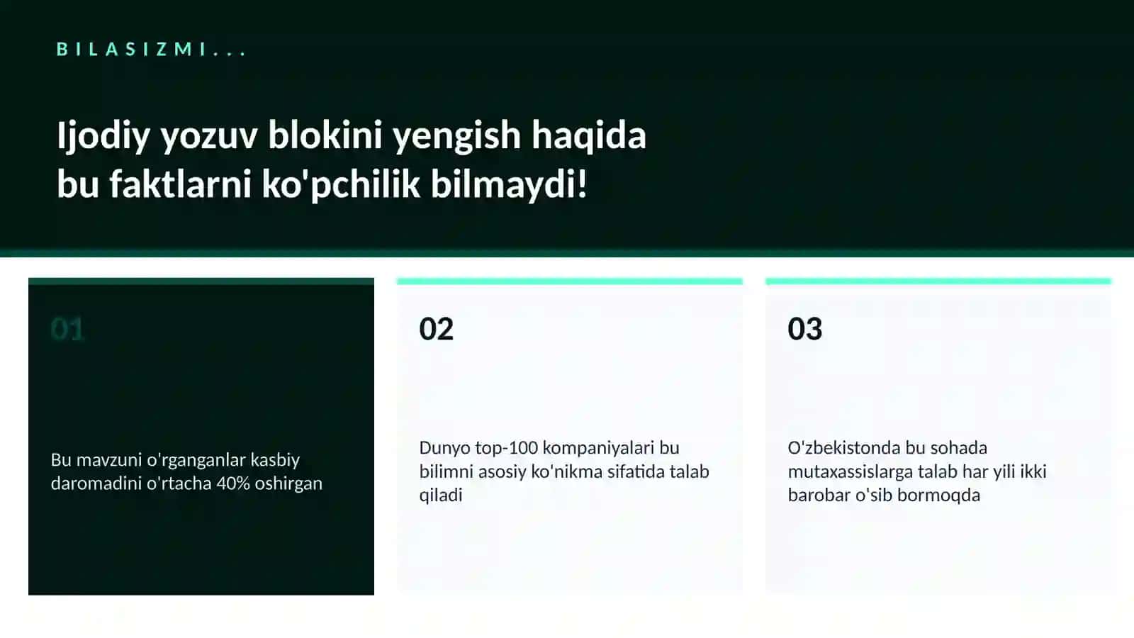IJODIY YOZUV BLOKINI YENGISH 2