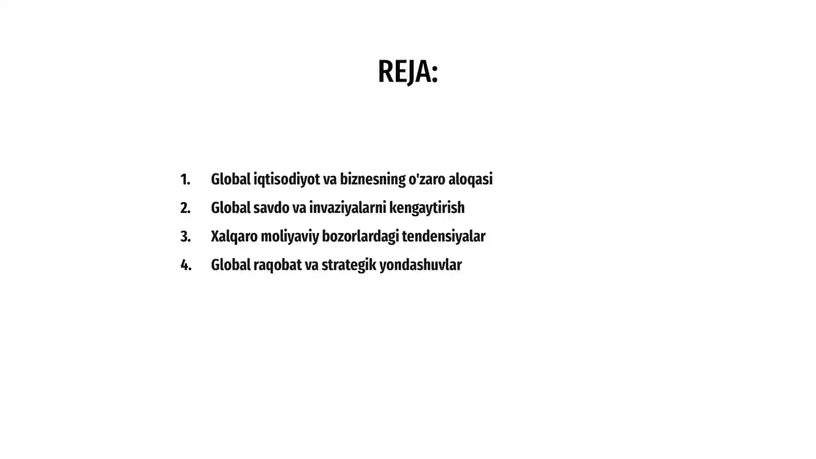 Global iqtisodiyotda biznes 2