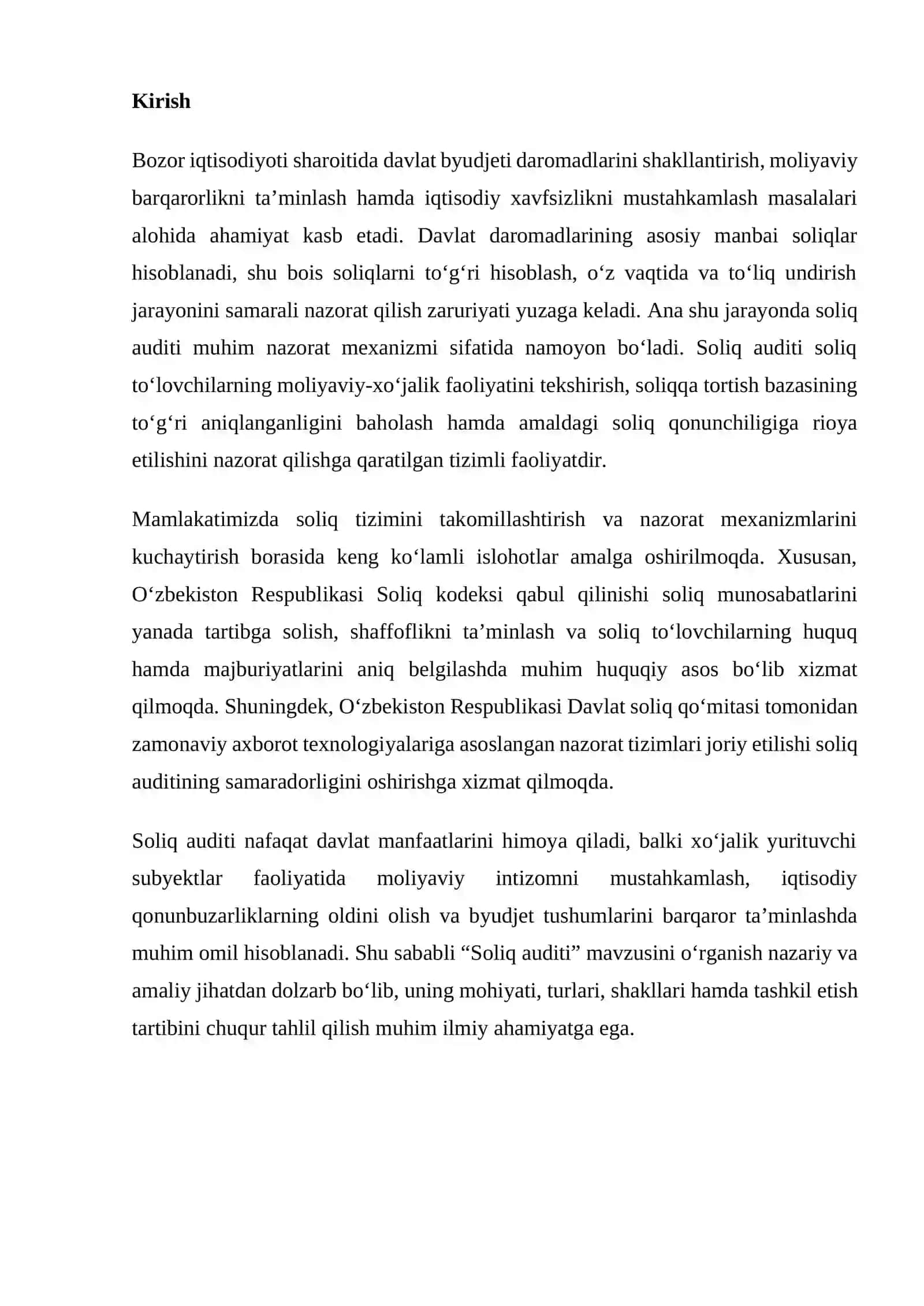 Soliq auditining nazariy asoslari 2