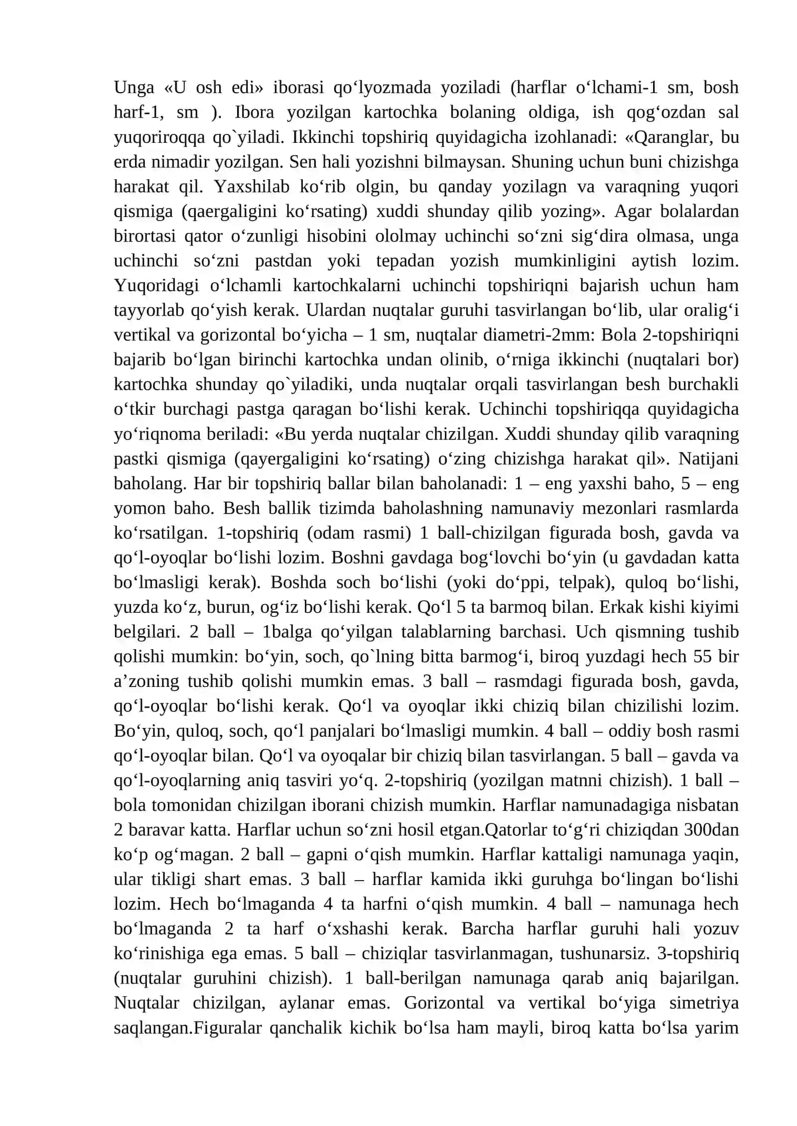 Bolaning shaxsiy-psixologik va aqliy rivojlanganligini tashxislash 2