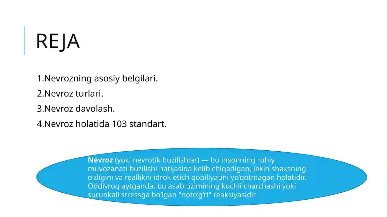 Nevroz va uning klinikasi 2