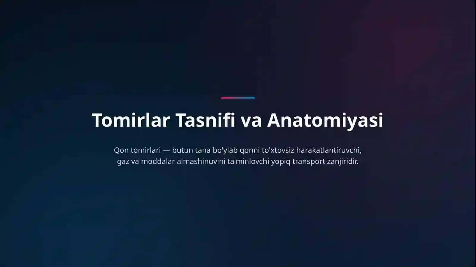 Qon TomirlariTizimi vaGemo­dinamika 2