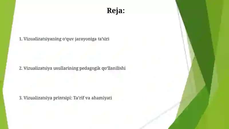 O'qitishning ko'rgazmaliylik tamoyili 2