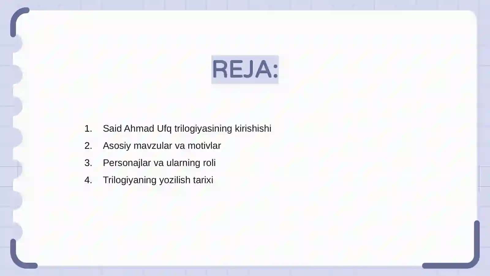 Said Ahmad Ufq trilogiyasi 2