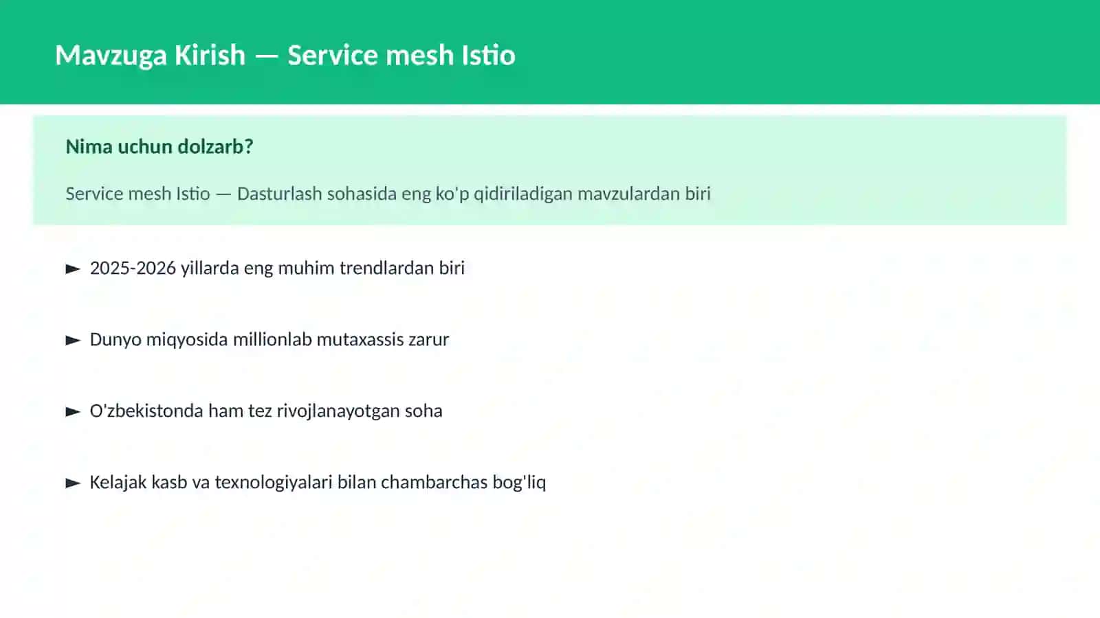 Service mesh Istio 2