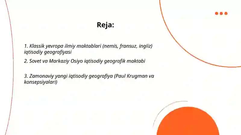 Iqtisodiy Geografiyada Shakllangan Ilmiy Maktablar 2
