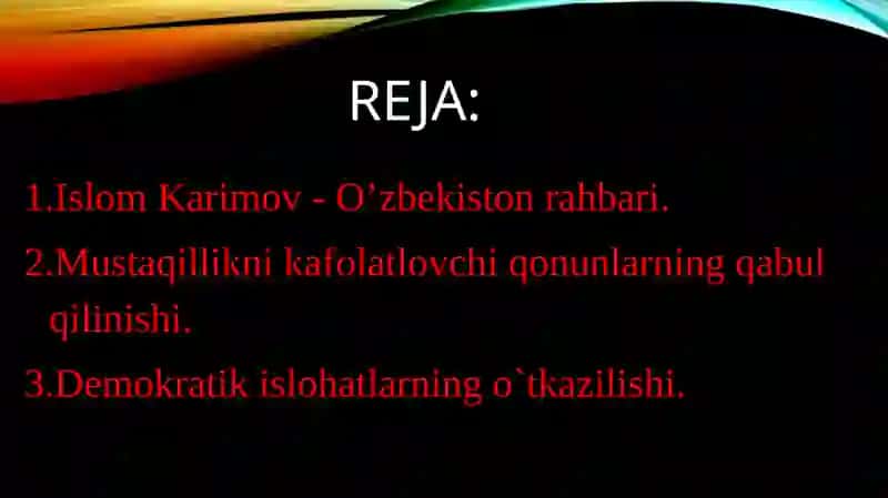 O`zbekistonmustaqillikyo`lida 2