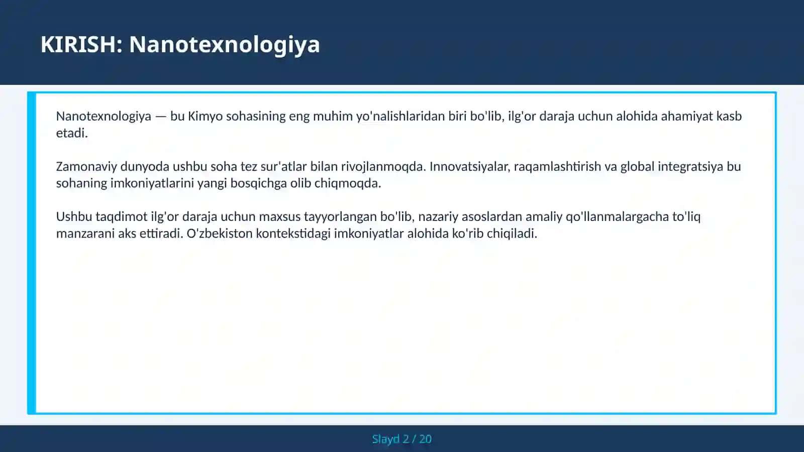 Nanotexnologiya 2