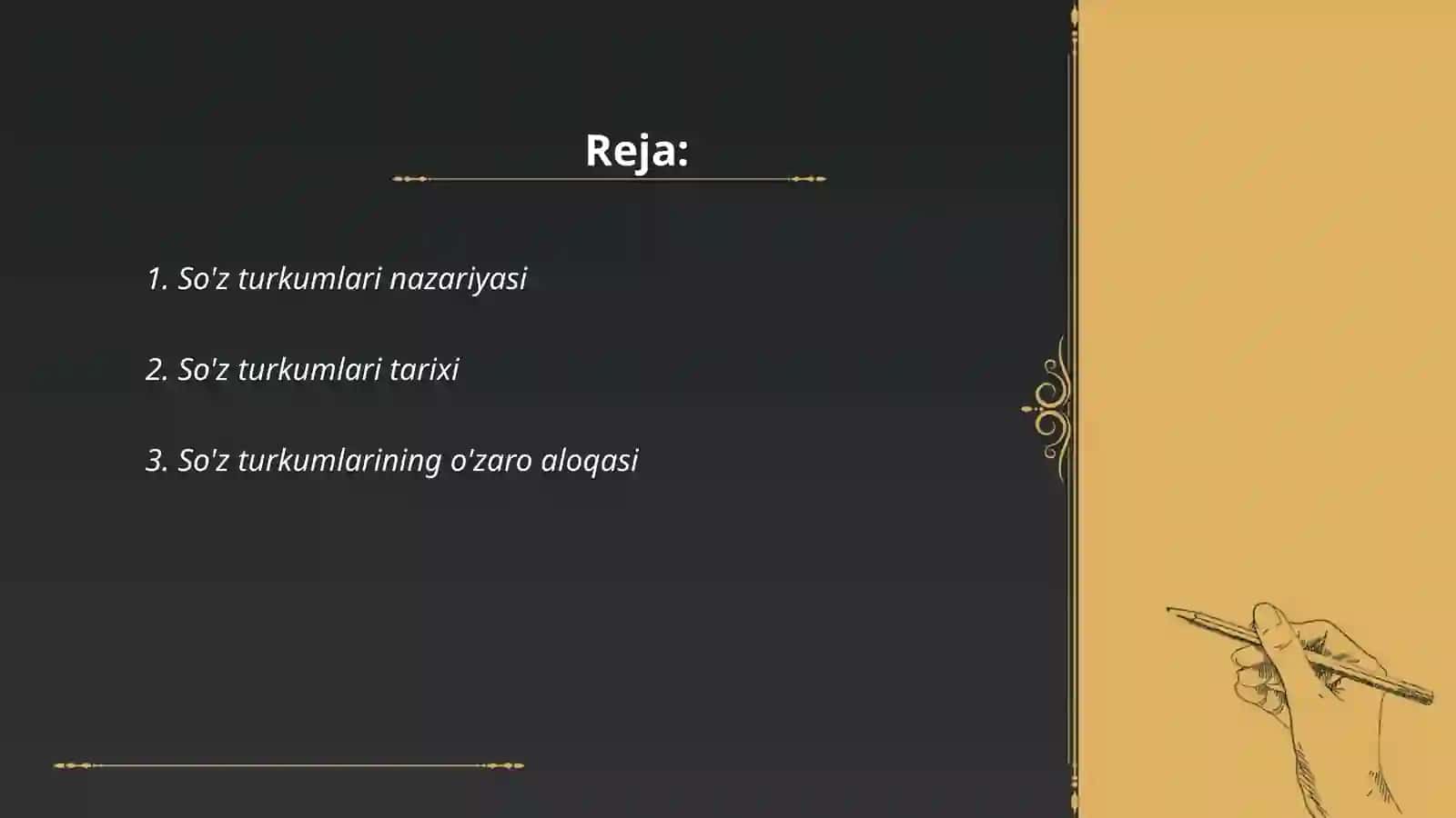So'z turkumlarini o'rganishda oid adabiyotlar ruyxatini tuzish 2