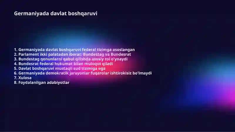 Germaniyada davlat boshqaruvi 2