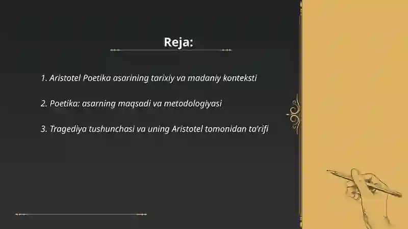 Aristotel Poetika asari 2