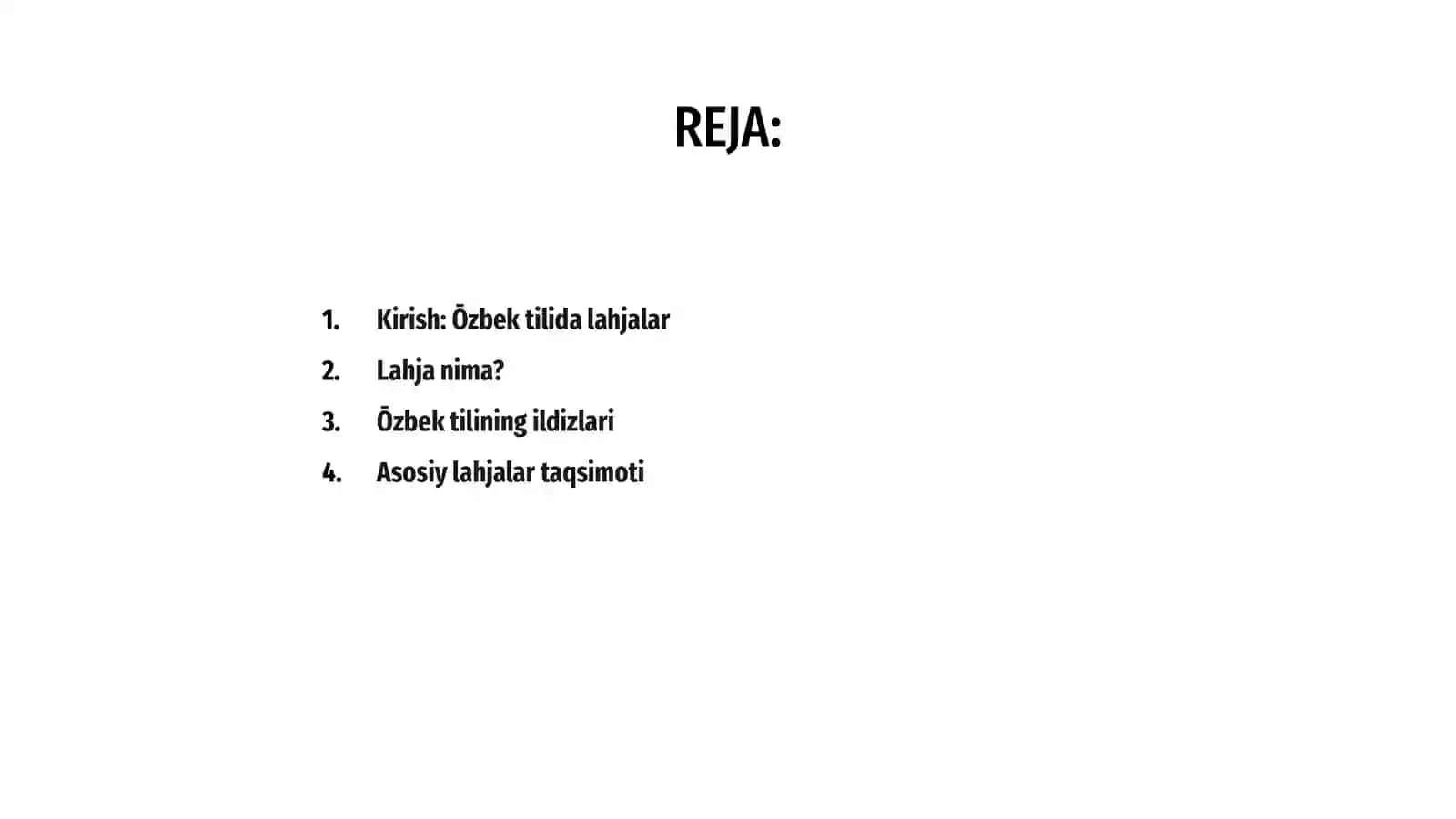 Ōzbek tilida lahjalar 2