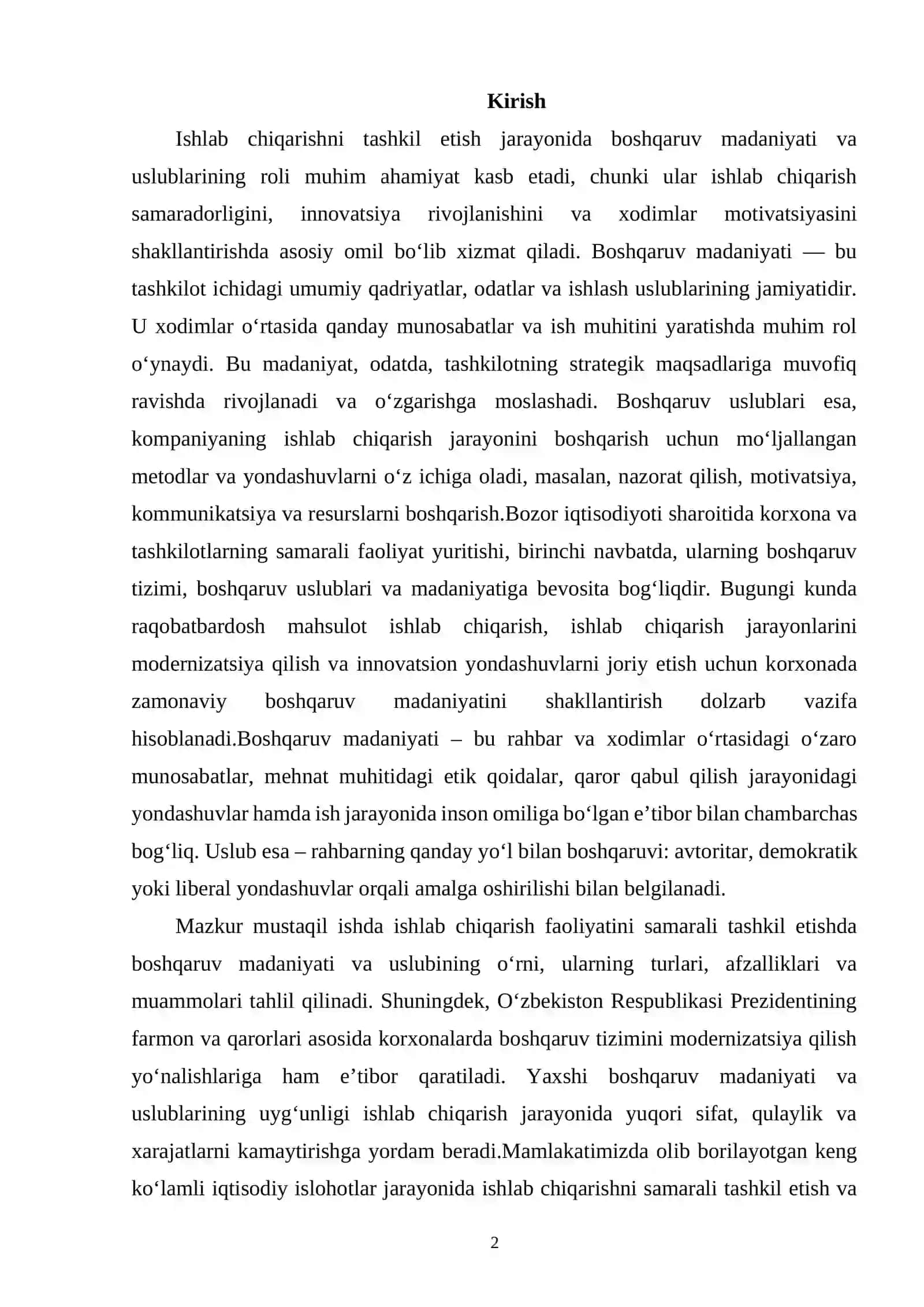 1. Boshqaruv va boshqaruv madaniyati tushunchasi,boshqaruv madaniyatining asosiy elemtlari,boshqaruv xodimlari madaniyati 2