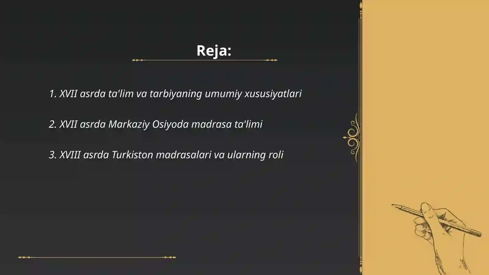 XVII asırdan XIX asrning yarmigacha tarbiya maktab va pedagogik fikrlar rivoji 2