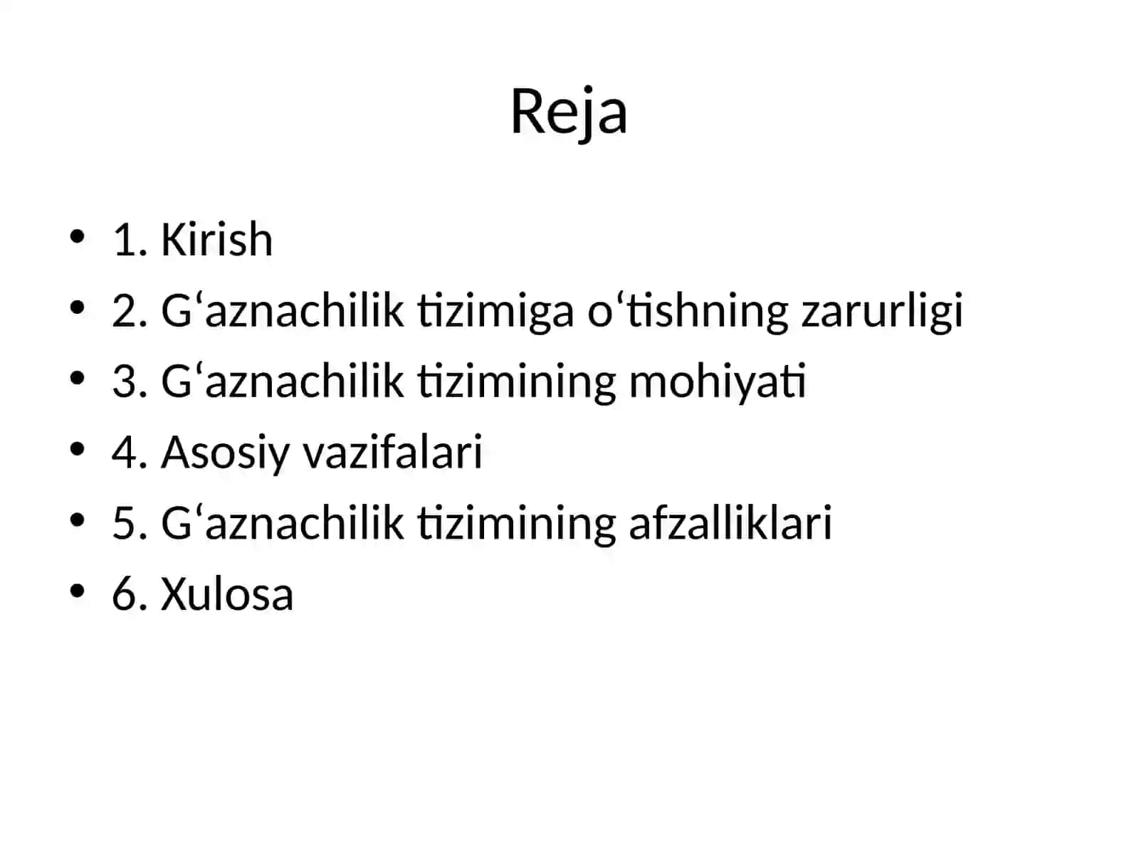 Davlat byudjeti ijrosi g‘aznachilik tizimi 2
