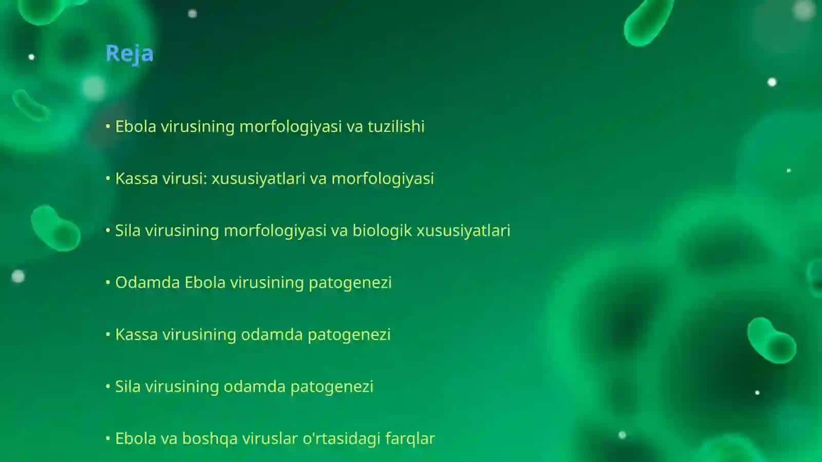 Ebola, Kassa, Sila viruslarining morfologiyasi va odamda patogenezi 2