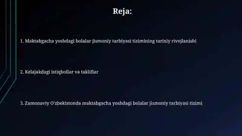 O'zbekistonda maktabgacha yoshdagi bolalarga jismoniy tarbiya berish tizimining rivojlanishi 2