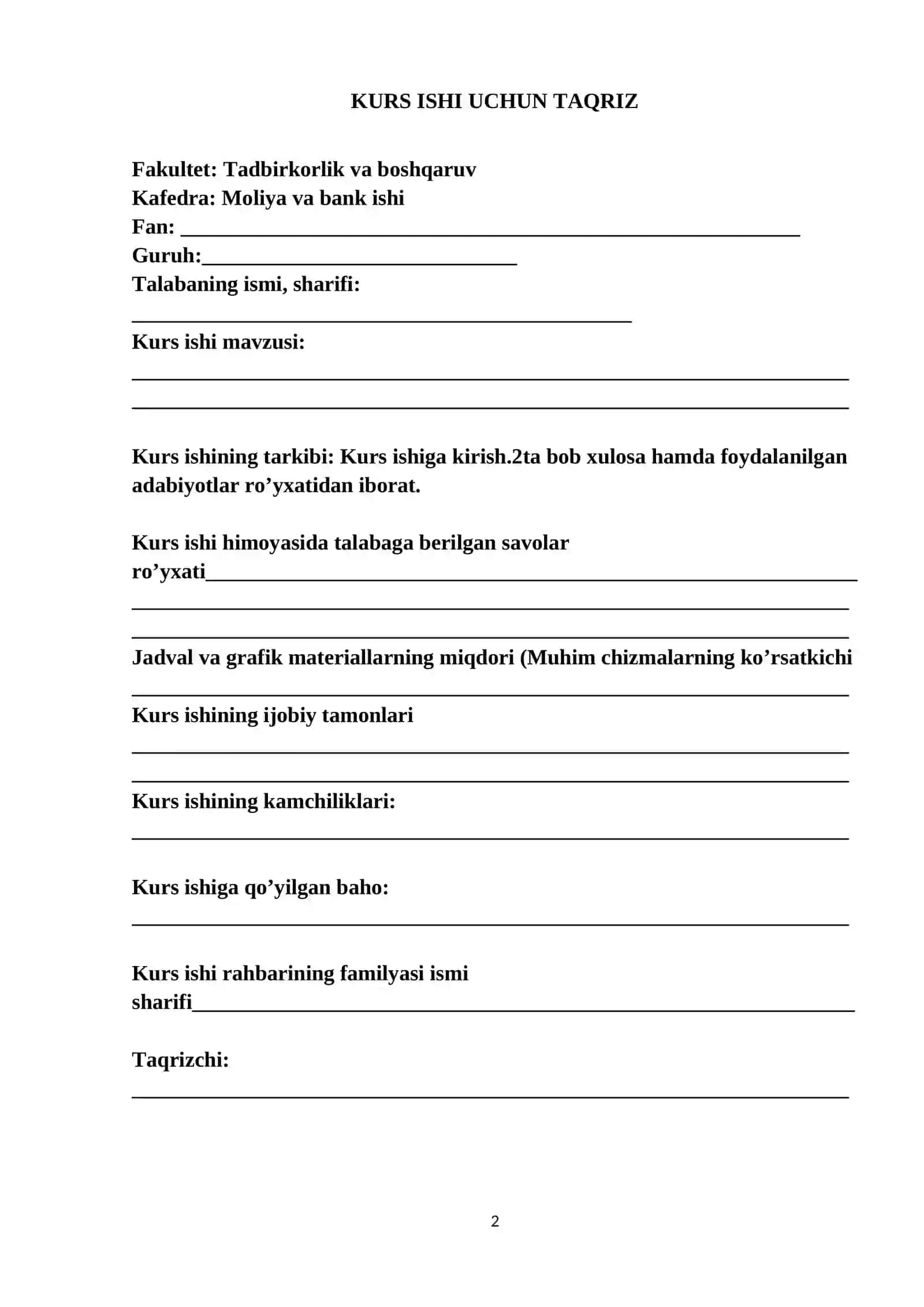 XUSUSIY KAPITAL VA UNING SAMARADORLIGINING TAHLILI. 2