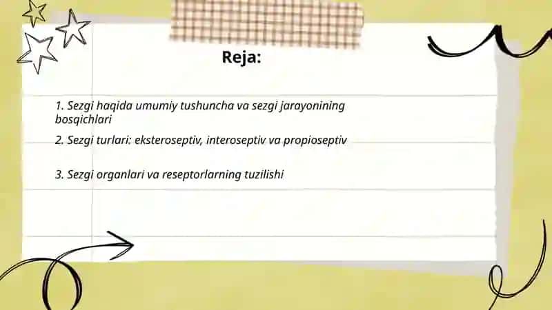 Sezgi haqida umumiy tushuncha va sezgi jarayonining bosqichlari 2