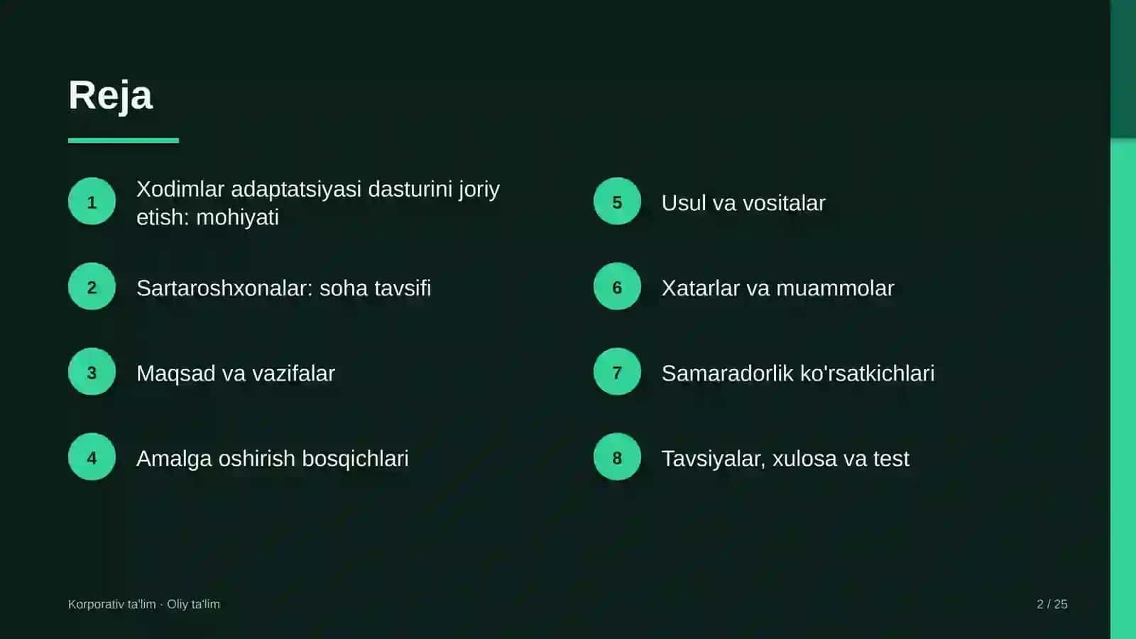 sartaroshxonalarda xodimlar adaptatsiyasi dasturini joriy etish 1345 2